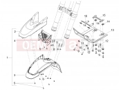 Front mudguard-Pillar - Motoguzzi V85 TT E5+ (EU) 2024