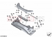 BMW Motorrad BMW 2018 C-Models C 400 X (0C09, 0C19) Seat, hinge | Seat, hinge