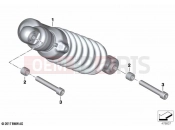 Spring strut, ESA, rear - BMW Motorrad F 900 R (0K11, 0K13) 2024