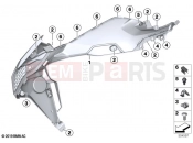 Tank cover, bottom - BMW Motorrad F 900 R (0K11, 0K13) 2024