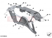 Air duct, radiator - BMW Motorrad F 900 R (0K11, 0K13) 2024