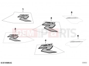 Stick-on label  2 - BMW Motorrad F 900 R (0K11, 0K13) 2024