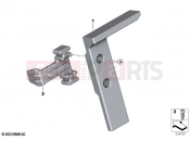 Lock, holder, navigation preparation - BMW Motorrad F 900 R (0K11, 0K13) 2024