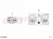 Information plate, fuel - BMW Motorrad F 900 R (0K11, 0K13) 2024