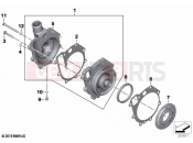 Coolant pump with drive - BMW Motorrad F 800 GS (0K51, 0K53) 2024