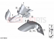Front-wheel cover - BMW Motorrad F 800 GS (0K51, 0K53) 2024