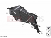 Air duct, cooler - BMW Motorrad F 800 GS (0K51, 0K53) 2024