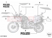 Government authorities sticker - BMW Motorrad F 800 GS (0K51, 0K53) 2024