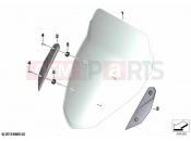 Windshield / mounting | Windshield / mounting - BMW Motorrad C 400 GT (0C06, 0C16) 2018