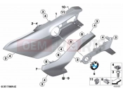 BMW Motorrad BMW 2024 K models K 1600 Bagger 22 (0F61, 0F63) Fairing side section, front | Fairing side section, front