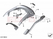 BMW Motorrad BMW 2024 K models K 1600 Bagger 22 (0F61, 0F63) Rear trim panel with grab handle | Rear trim panel with grab handle