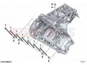 BMW Motorrad BMW 2024 K models K 1600 Bagger 22 (0F61, 0F63) Screw con.f.engine housing lower section | Screw con.f.engine housing lower section