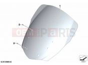 BMW Motorrad BMW 2024 K models K 1600 Bagger 22 (0F61, 0F63) Windshield, comfort | Windshield, comfort