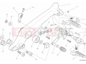 DUCATI Scrambler Classic FOOTRESTS, LEFT