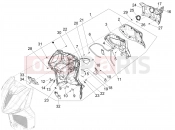 PIAGGIO Beverly 310 Classic - Sport E5+ (EU) Front glove-box - Knee-guard panel