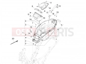 PIAGGIO Beverly 310 Classic - Sport E5+ (EU) Helmet huosing - Undersaddle