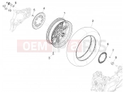 PIAGGIO Beverly 400 Deep Black E5 (EU) Rear wheel