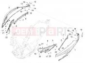 PIAGGIO BV 400 Deep Black E5 (CA, USA) Side cover - Spoiler