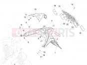 Rear cover - Splash guard - Piaggio Medley 125 E5 (EU) 2022