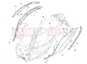 Side cover - Spoiler - Piaggio Medley 125 E5 (EU) 2022