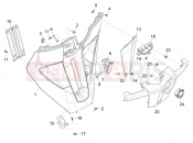 Front glove-box - Knee-guard panel - Piaggio MP3 310 HPE / HPE Sport E5+ (EU) 2025