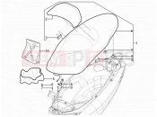 Saddle/seats - Piaggio MP3 300 YOUrban ERL 2016