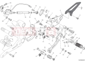 DUCATI 2025 Panigale V2 Superquadro Final Edition Left footrest