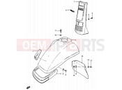 SUZUKI CS125 D (1983) 43 - COVER FRAME HEAD