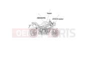 TRIUMPH SPEED TRIPLE S 735438 > Decals & Badges