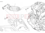 DUCATI 2025 Monster Senna Rear shock absorber