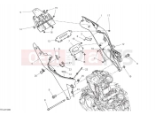 DUCATI 2025 Monster Senna Rear frame components