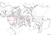 DUCATI Multistrada V2 S Cooling circuit