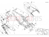 DUCATI Multistrada V2 S Rear frame components