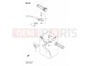 46 - HANDLE LEVER (MODEL K7/K8) - Suzuki DL650A K8 (2008) V-Strom (E02,E19,E24,E37)