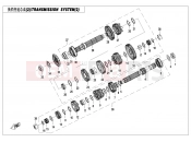 CFMOTO 2025 MOTORCYCLE 450 SR S (CF400-9F [EU5] ) TRANSMISSION SYSTEM(2) - E06-2