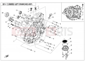 LEFT CRANKCASE ASSY - E01-1 - CFMOTO CFORCE 450 (CF400ATR-2L [T3a] ) 2017