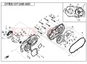 CVT CASE ASSY. - E01-3 - CFMOTO CFORCE 400 (CF400AU-LF) 2021