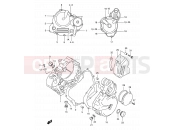 SUZUKI DR-Z250 K1 (2001) (E03,E28,E33) 6 - CRANKCASE COVER
