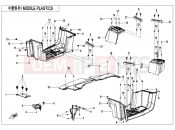 MIDDLE PLASTICS - F04-3 - CFMOTO CFORCE 625 (CF600AU-3LF) 2021