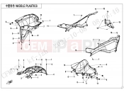 MIDDLE PLASTICS - F04-4 - CFMOTO CFORCE 625 (CF600AU-3LF) 2021