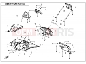 CFMOTO 2021 ATV CFORCE 625 (CF600AU-3S) FRONT PLASTICS - F04-2