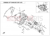 CFMOTO 2021 ATV CFORCE 625 (CF600AU-3S) LEFT CRANKCASE COVER ASSY. - E01-4