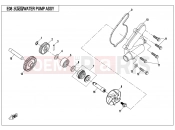 WATER PUMP ASSY. - E08 - CFMOTO CFORCE 800 (CF800ATR-2) 2017