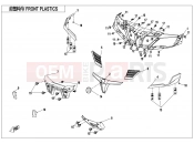CFMOTO 2018 ATV CFORCE 850 (CF800AU-2A) FRONT PLASTICS - F04-1-B