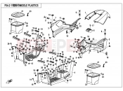 CFMOTO CFORCE 820 (CF800AU-2B) MIDDLE PLASTICS - F04-2