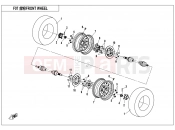CFMOTO CFORCE 820 (CF800AU-2B) FRONT WHEEL - F07
