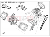 CFMOTO CFORCE 820 (CF800AU-2B) CYLINDER HEAD/CYLINDER ASSY. - E02-V2