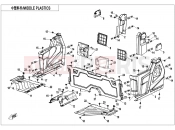 CFMOTO UFORCE 1000 (CF1000UTR-3) MIDDLE PLASTICS(FOR SIDE DOORS) - F04-3-A-V4