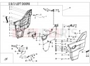 LEFT DOORS - F37-2-V4 - CFMOTO UFORCE 1000 (CF1000UTR-3) 2020