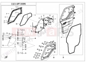 CFMOTO 2021 UTV UFORCE 1000 (CF1000UTR-3) LEFT DOORS - F37-1-A-V4